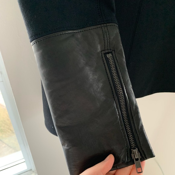 Helmut Lang Wool and Leather Blazer - Picture 5 of 6